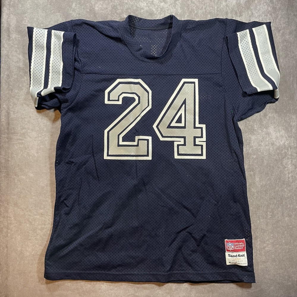 Vintage Sand-Knit Collier No 24 DALLAS COWBOYS NFL Adult‎ Size Large